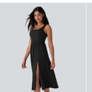 HALARA SoftlyZero™ Airy Padded Cool Touch Midi Casual Dress with Pockets D-F Cup